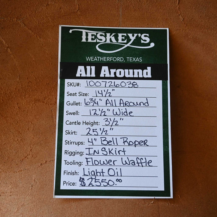 14.5" TESKEY'S ALL AROUND SADDLE
