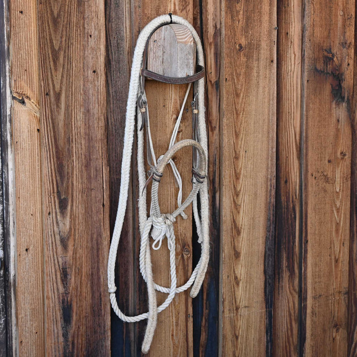 Loping Hackamore w/Browband Headstall