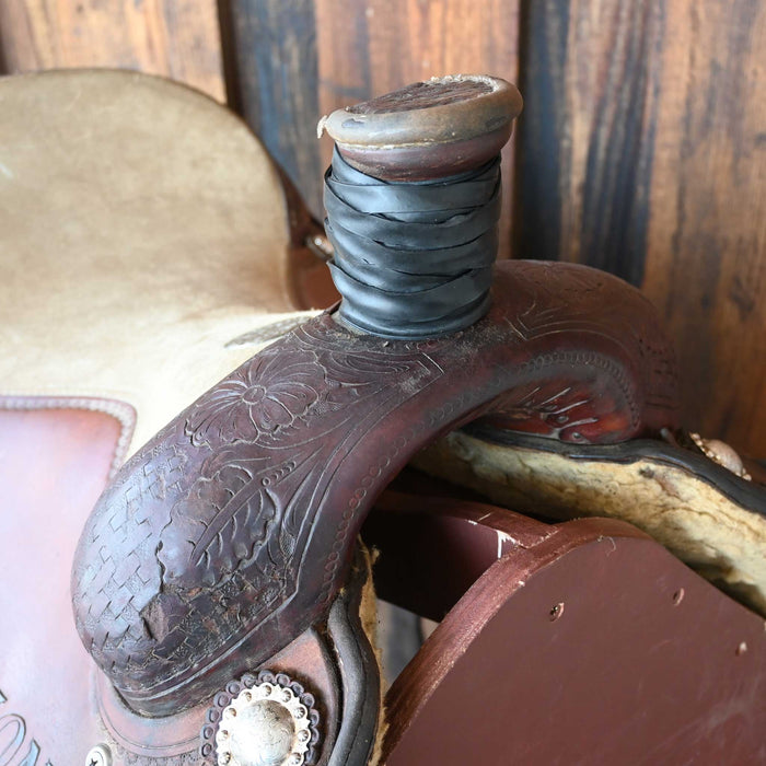 14.5" USED MARTIN TEAM ROPING SADDLE