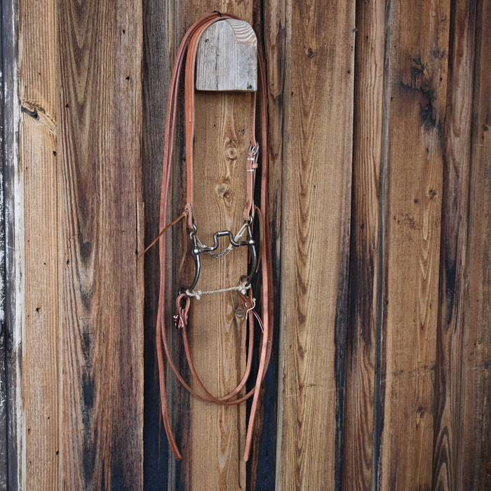 Kerry Kelley 65 Slow Twist Hinge Port Bridle Rig w/All New Leather