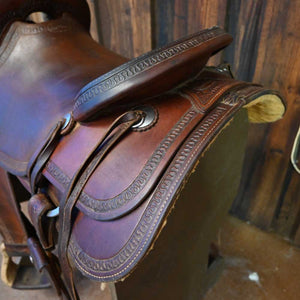 16.5" USED TIM PILAND CUTTING SADDLE