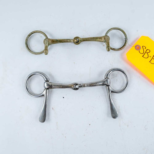 Used Assorted 1/2 Cheek Snaffle Bits Set of 2 Sale Barn Teskey's