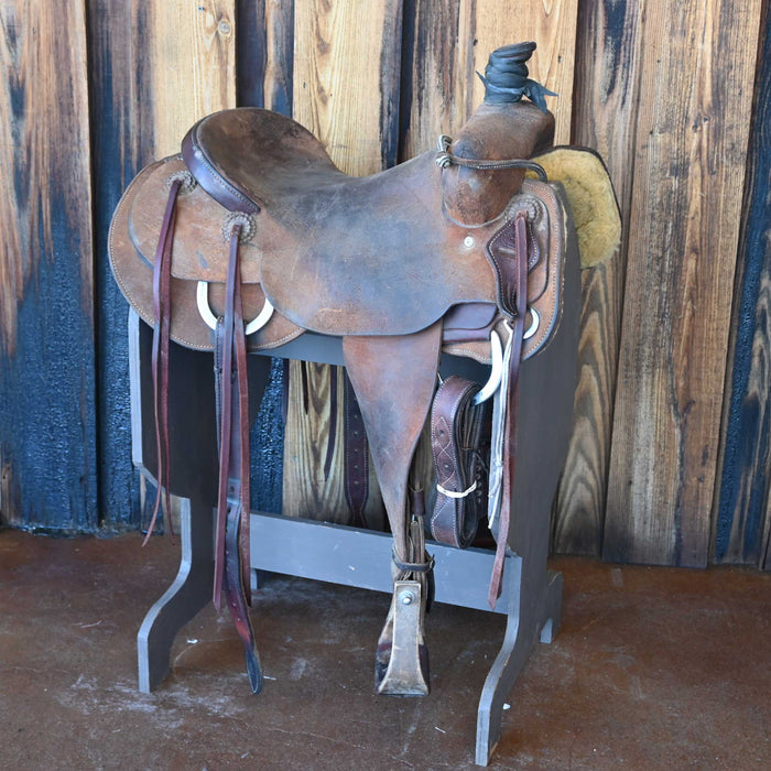 16" USED SOUTH TEXAS TACK RANCH SADDLE