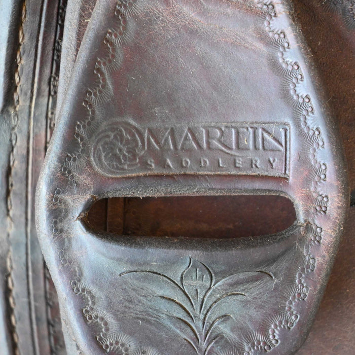 14.5" USED MARTIN TEAM ROPING SADDLE
