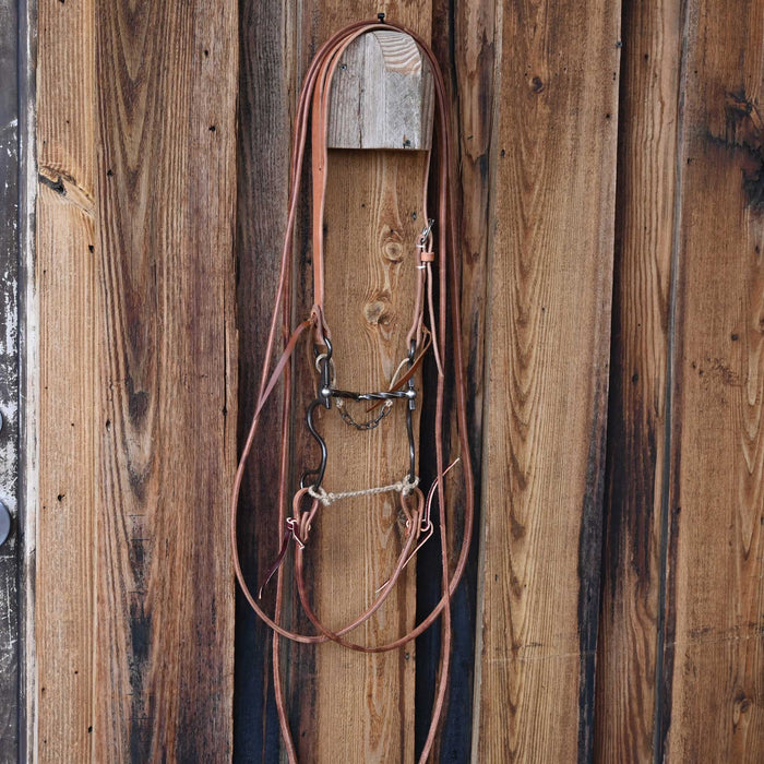 Kerry Kelley 10 Slow twist Snaffle Bridle Rig w/All New Leather