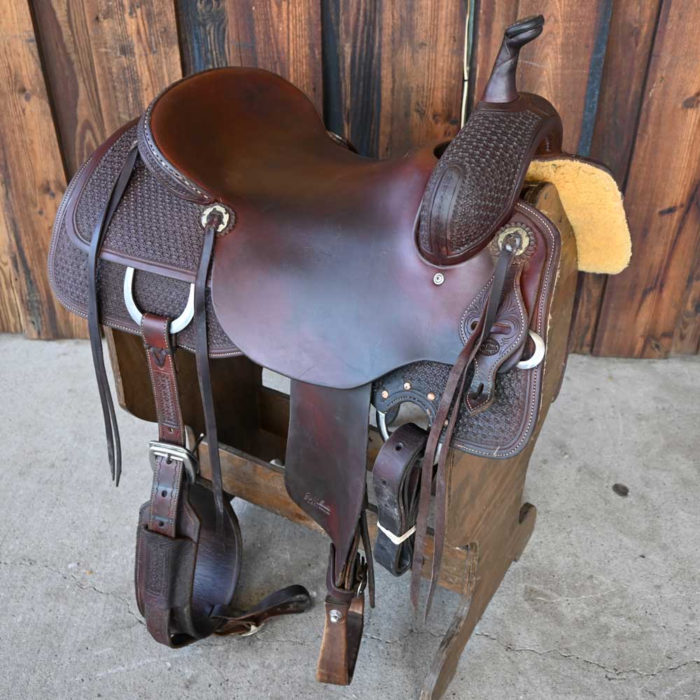 17" USED JEFF SMITH CUTTING SADDLE Saddles Jeff Smith   