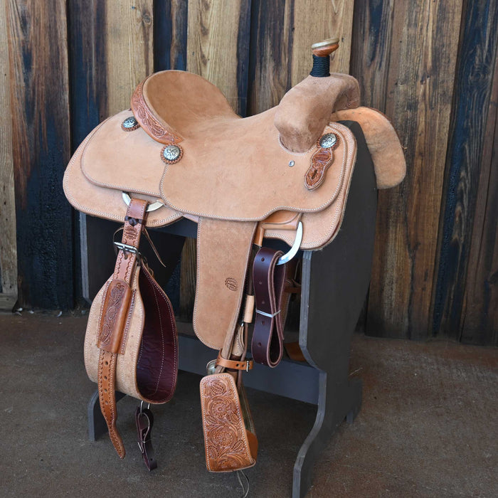 14" TESKEY'S TEAM ROPING SADDLE