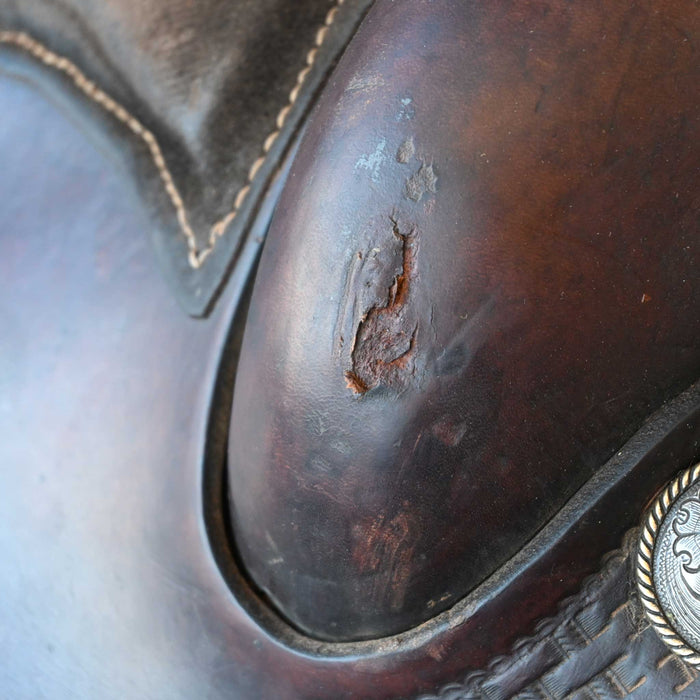 16" USED TEAM ROPING SADDLE