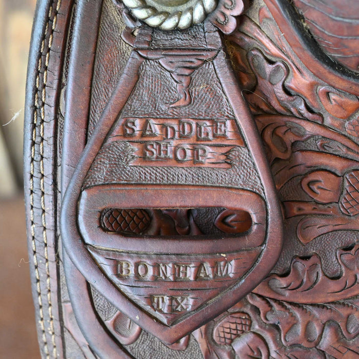 14.5" USED TWISTER TEAM ROPING SADDLE