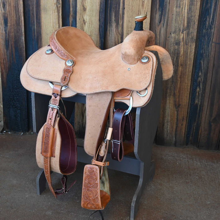 15" TESKEY'S TEAM ROPING SADDLE