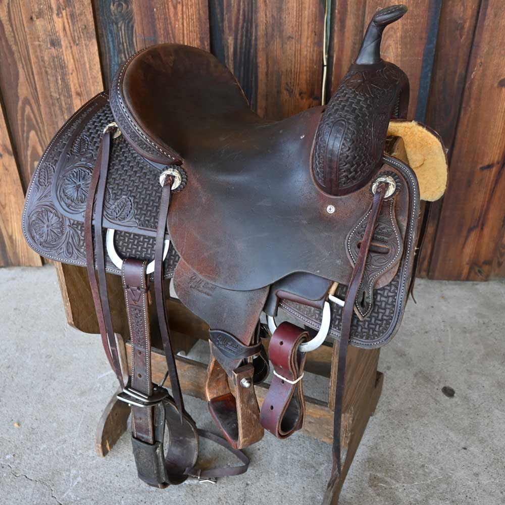 14.5" USED JEFF SMITH CUTTING SADDLE Saddles Jeff Smith   