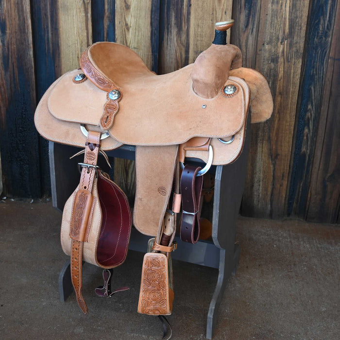 15" TESKEY'S TEAM ROPING SADDLE
