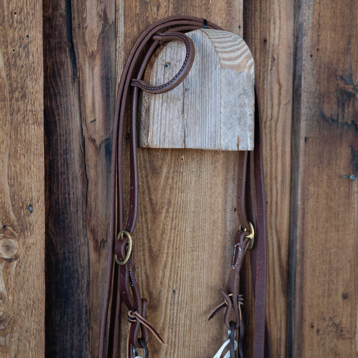 Cowpuncher Loose Port Bridle Rig w/Single Ear Headstall