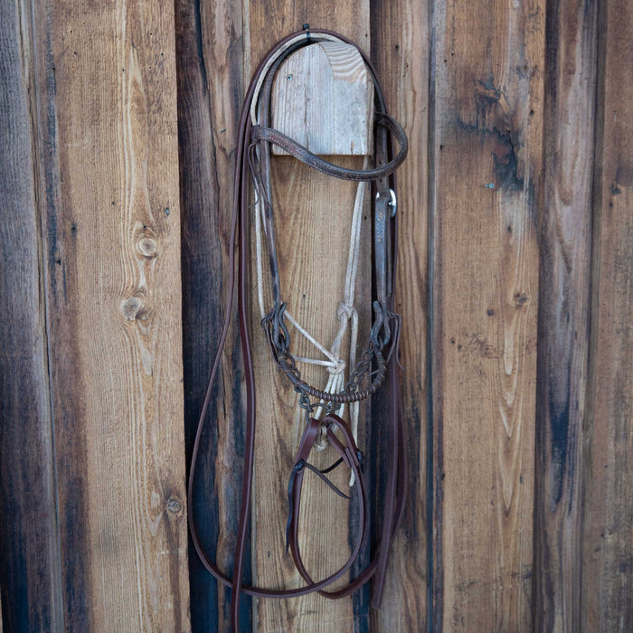 Cow Horse Supply Steel Nose SidePull Bridle Rig