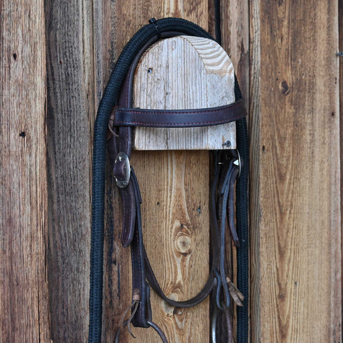 O-Ring Slow Twist Snaffle Bridle Rig w/String Martingale