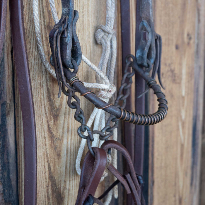Cow Horse Supply Steel Nose SidePull Bridle Rig