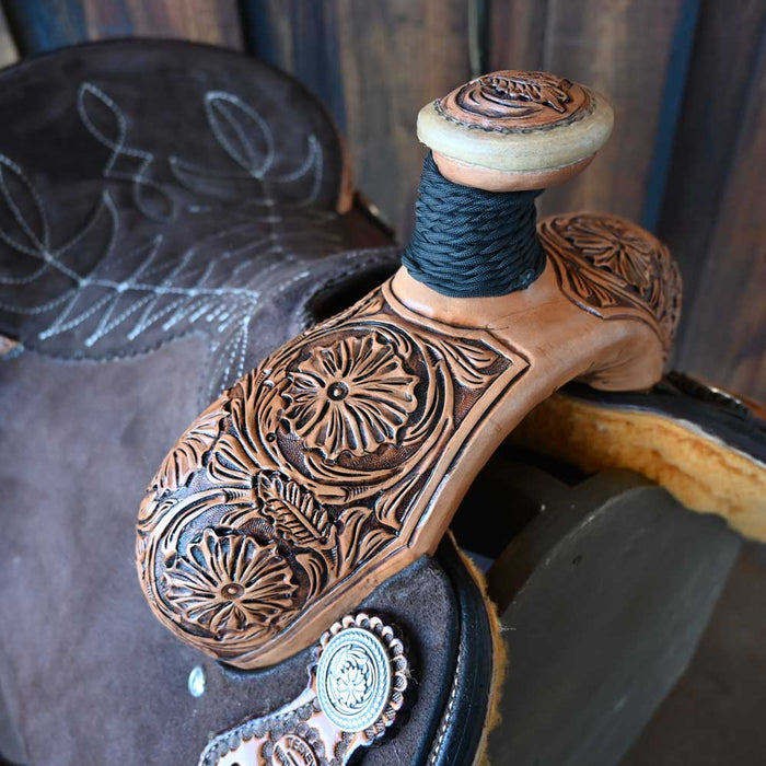 15" TESKEY'S ROPNG SADDLE Saddles - New Teskey's Saddlery