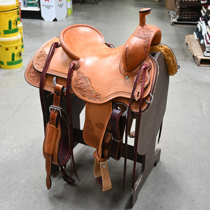 15" TESKEY'S PRO CUTTER RANCH CUTTER SADDLE