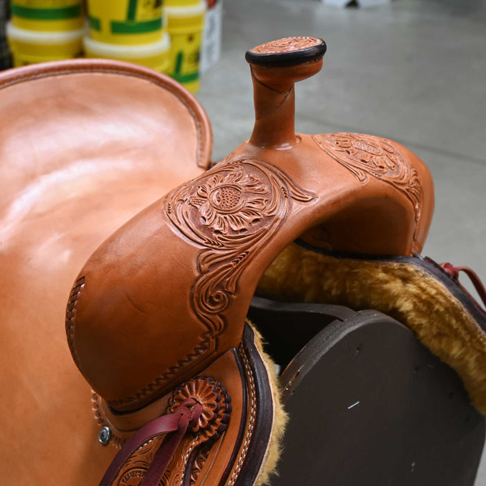 15" TESKEY'S PRO CUTTER RANCH CUTTER SADDLE