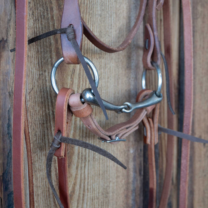 Pony O-Ring Snaffle Bridle Rig w/Browband Headstall