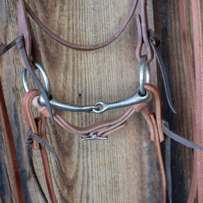 Pony O-Ring Snaffle Bridle Rig w/Browband Headstall
