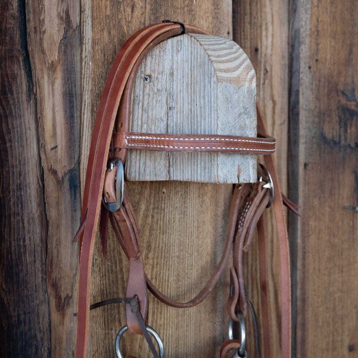 Pony O-Ring Snaffle Bridle Rig w/Browband Headstall