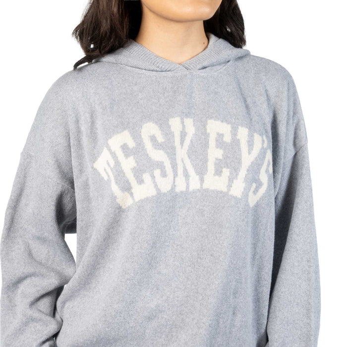Teskey's Varsity Font Hoodie Sweater - Gray/Natural TESKEY'S GEAR - Sweatshirts & Hoodies Teskey's