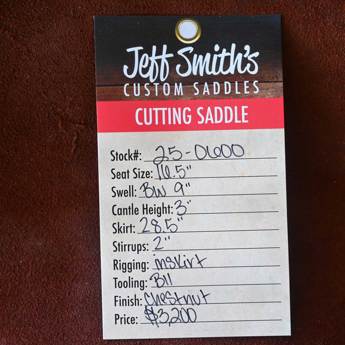 16.5" JEFF SMITH BUSTER WELCH CUTTING SADDLE