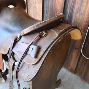 16" USED JEFF SMITH CUTTING SADDLE Saddles Jeff Smith   