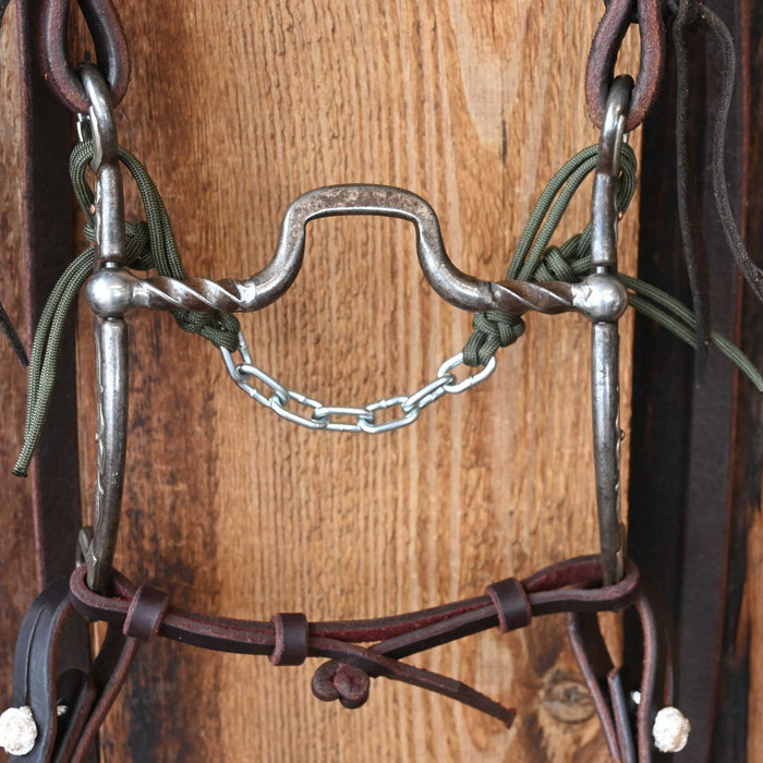 Kerry Kelley Silver Mounted 65 Slow Twist Square Port Bridle Rig w/All New Leather