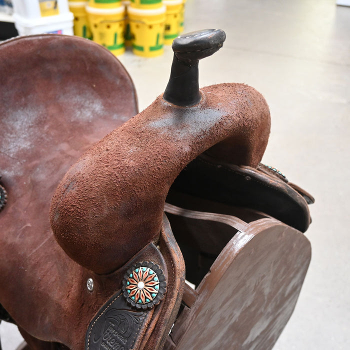 13.5" USED JEFF SMITH XTREME BARREL SADDLE Saddles - Used Jeff Smith