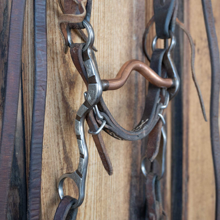Copper Port Bridle Rig w/Split Ear Headstall
