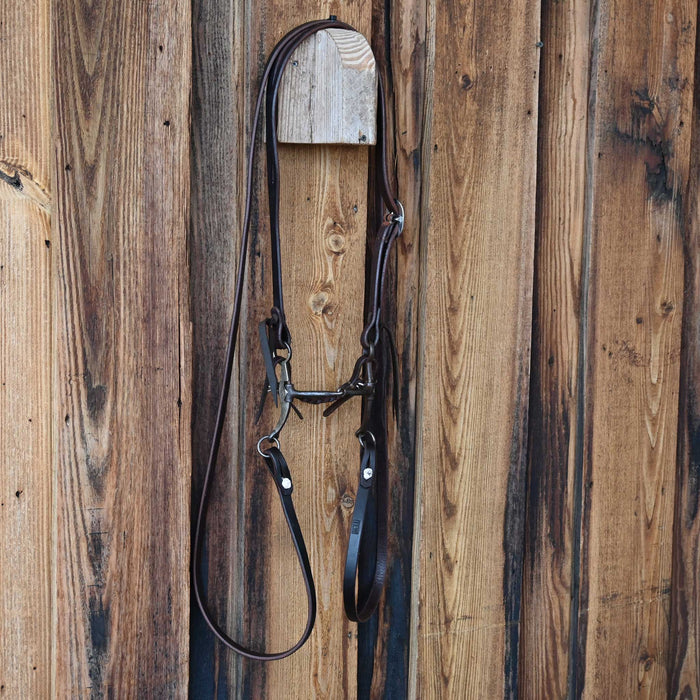 Jim Edwards Smooth Snaffle Bridle Rig w/All New Leather
