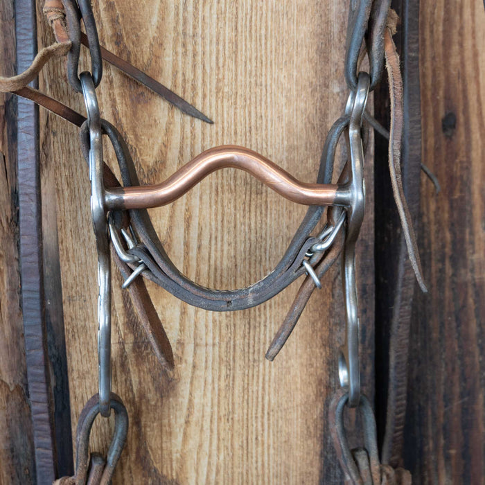 Copper Port Bridle Rig w/Split Ear Headstall