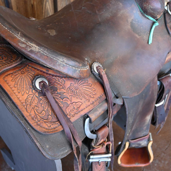 15" USED CODY CANSLER RANCH SADDLE