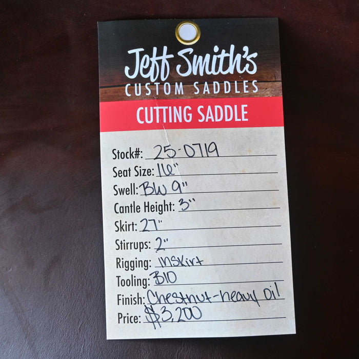 16" JEFF SMITH BUSTER WELCH CUTTING SADDLE