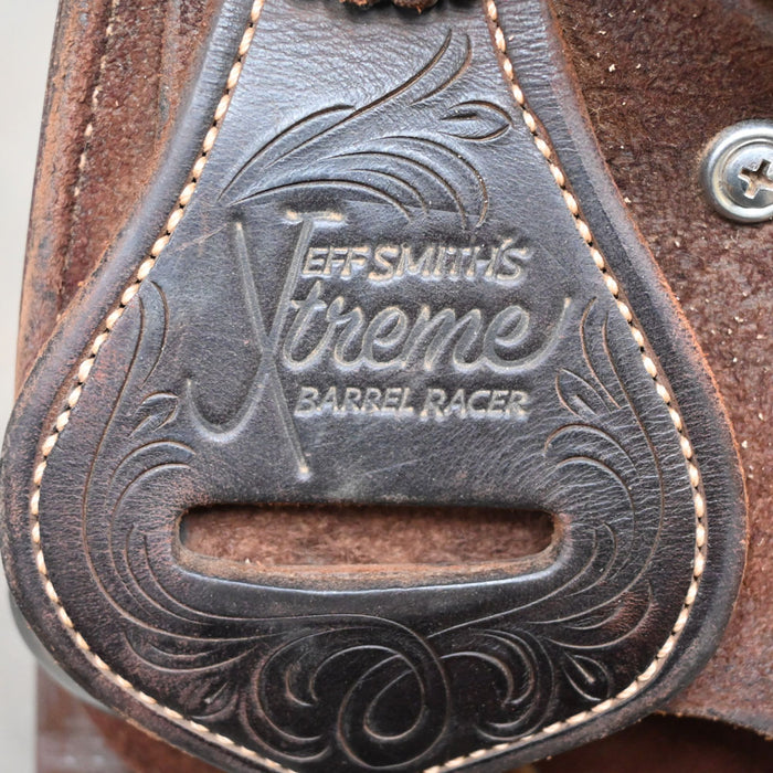 13.5" USED JEFF SMITH XTREME BARREL SADDLE Saddles - Used Jeff Smith