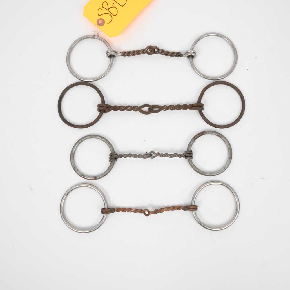 Used Assorted O-Ring Snaffle Bits Set of 4 Sale Barn Teskey's