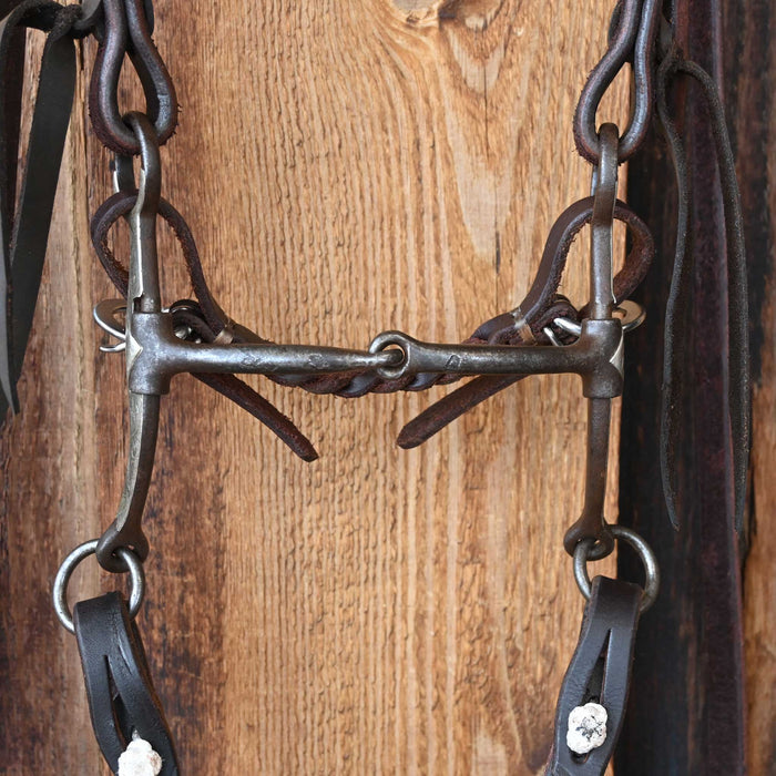 Jim Edwards Smooth Snaffle Bridle Rig w/All New Leather