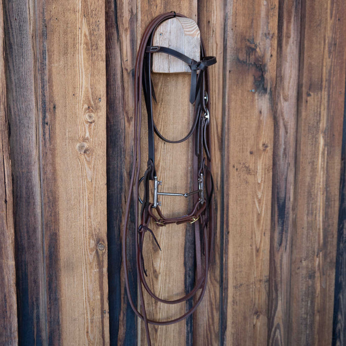 D-Ring Snaffle Bridle Rig w/All New Leather