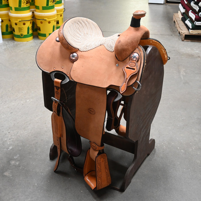 14" TESKEY'S ROPING SADDLE Saddles - New Teskey's Saddlery