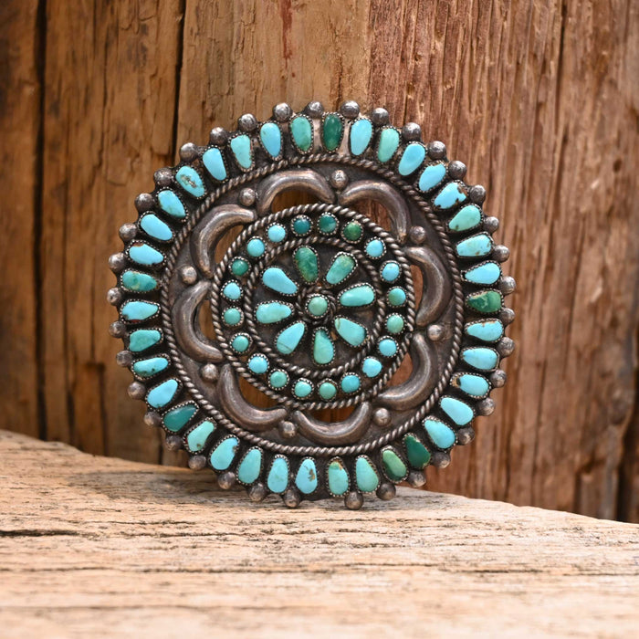 1950's Zuni Turquoise Pin