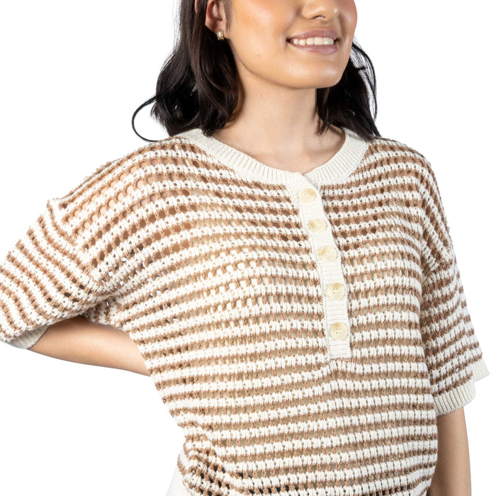 Z Supply Kylo Striped Taro Sweater WOMEN - Clothing - Tops - Short Sleeved Z Supply