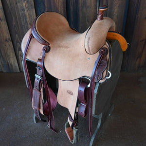 15" TESKEY'S PRO CUTTER RANCH CUTTER SADDLE Saddles TESKEY'S SADDLERY LLC