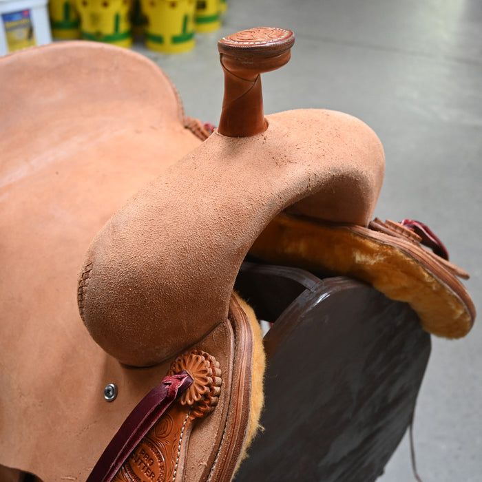 15" TESKEY'S PRO CUTTER RANCH CUTTER SADDLE Saddles - New Teskey's Saddlery