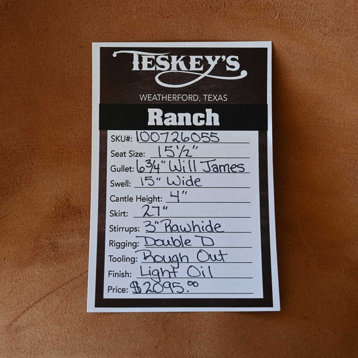 15.5" TESKEY'S RANCH SADDLE