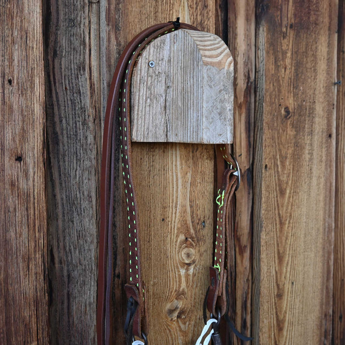 Twisted Wire Dogbone Bridle Rig w/Split Ear Headstall