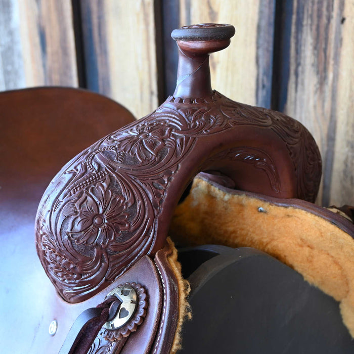 15.5" LIGHTLY USED JEFF SMITH RANCH CUTTING SADDLE