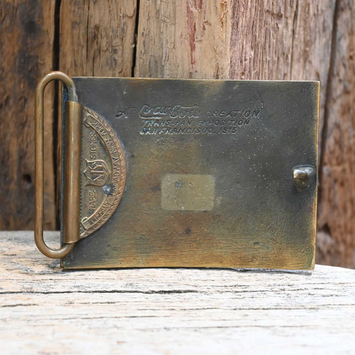 1970's - 80's Coca-Cola Brass Belt Buckle