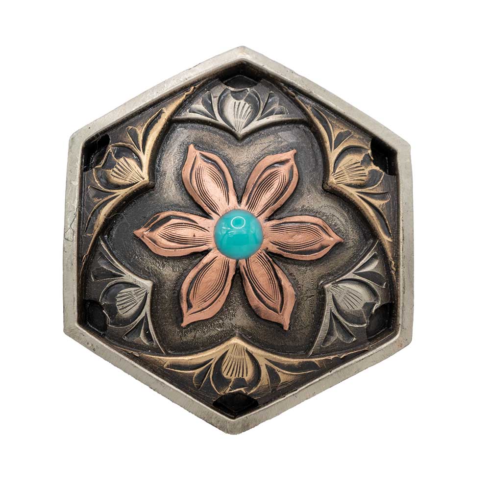 Copper Flower Concho Tack - Conchos & Hardware MISC